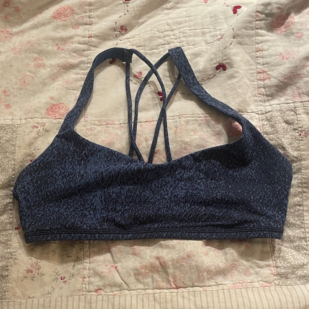 Lululemon Women's Blue Strappy Sports Bra
